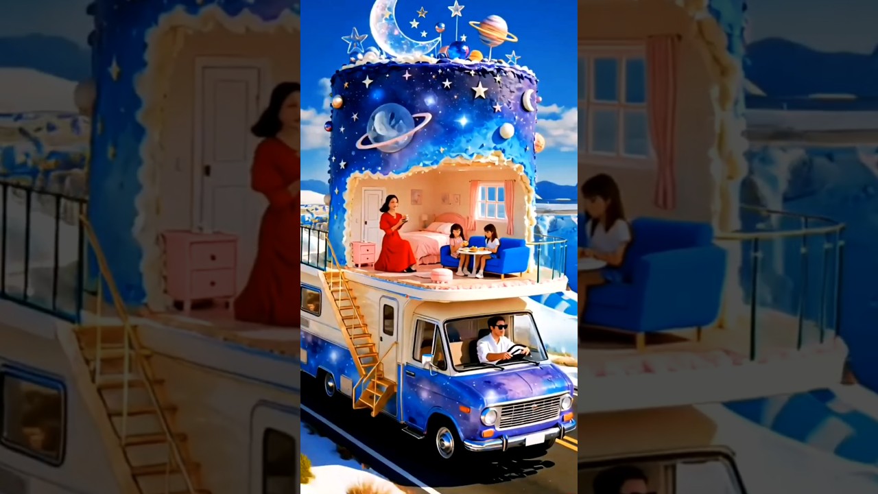 Futuristic 3D Luxury Moving Home by the Lake | Surreal AI | Sanks AI 