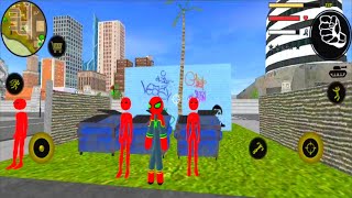 Amazing Spider Stickman Rope Hero Android Gameplay screenshot 5