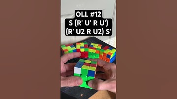 OLL #12 lightning shape is one of 57 oll algorithms in the CFOP speedcubing method #cfop #rubikscube