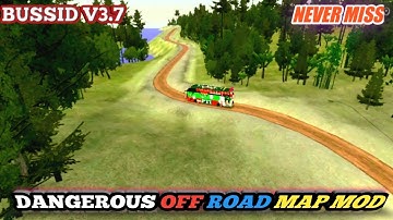 DANGEROUS OFFROAD MAP MOD For Bus Simulator Indonesia || Bussid V3.7.1 || Pak Zigar Gamer ||