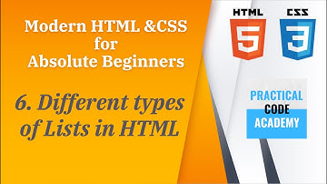 Different Types of Lists in HTML