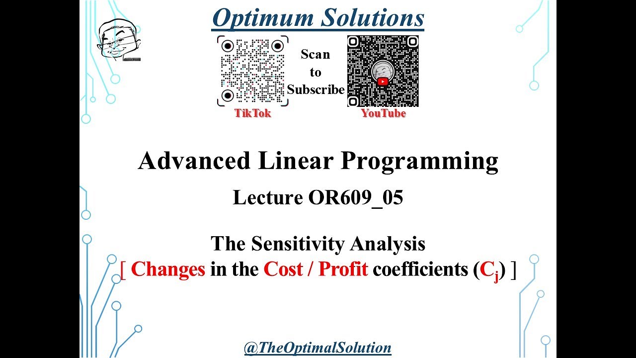 The Sensitivity Analysis (2) - YouTube
