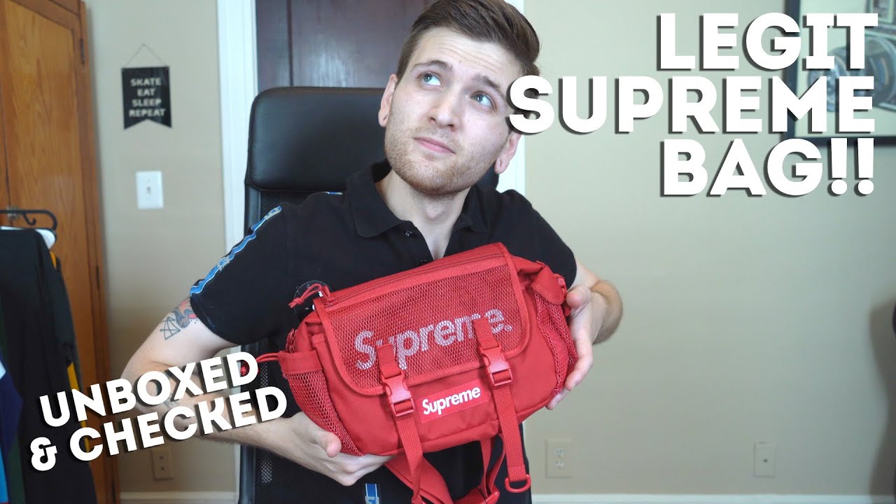 LEGIT SUPREME WAIST BAG - How to tell + unboxing this Cordura fanny pack!!  