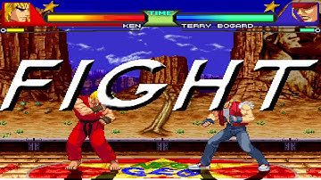 NICK54222 MUGEN: Ken Masters VS Terry Bogard
