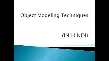 Object Modeling Techniques