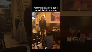 Paralyzed Man Proposes to His Girlfriend 🥹❤️