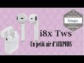 Ecouteurs sans fil type airpods  les i8 tws   afans ls2001 