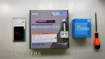intel Core i3 12100 msi PRO H610M-E DDR4 Apacer SSD Simple Matrix PC Build