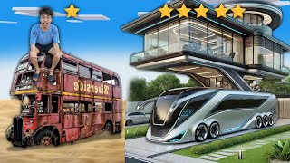 Nâng cấp xe buýt bị hỏng ở bãi rác thành biệt thự di động 5 sao Thắng Tê Tê screenshot 2