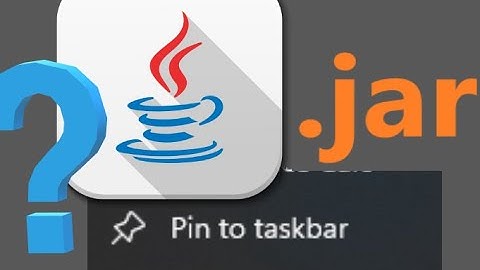 Windows 11 Tutorial: How to pin to taskbar an executable .jar file shortcut to run with Java