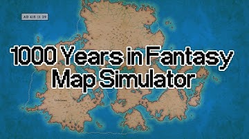 1000 Years in Fantasy Map Simulator | Timelapse