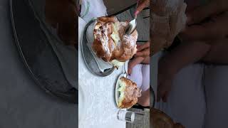 The famous Salzburger Nockerl dessert in Salzburg, Austria.