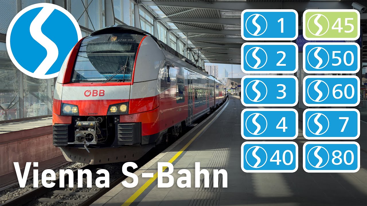 [4K] 🇦🇹 Венская Пригородная Железная Дорога | Все Линии