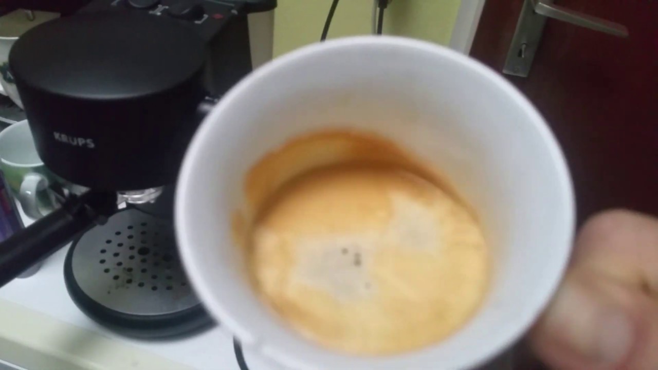 РОЖКОВАЯ КОФЕВАРКА KRUPS ЗА 10€ ЭСПРЕССО КОФЕ ЛУЧШАЯ