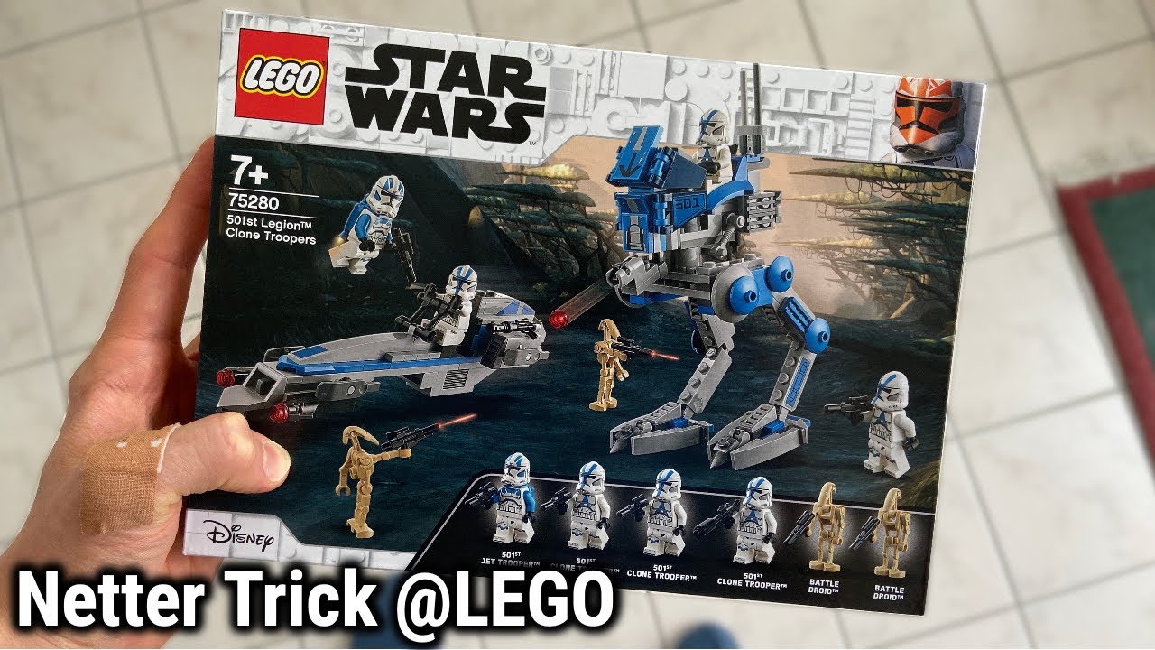 Lego Star Wars 501st Legion Clone Trooper aus Set NEU & UNBENUTZT! 75280 