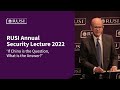 If china is the question what is the answer  rusi annual security lecture 2022