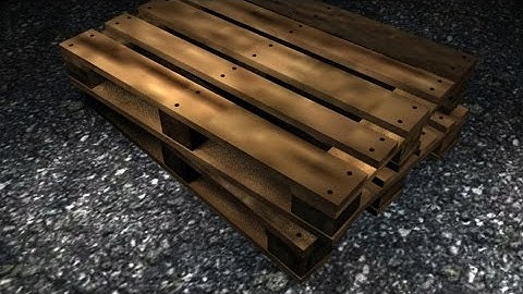 Maya 2016 tutorial : How to model a low poly wooden pallet for a game scene