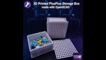3D Printed PlusPlus Storage Box made with OpenSCAD