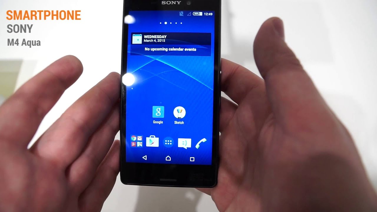 MWC 2015: Sony Xperia M4 Aqua Hands On Test - Deutsch / German