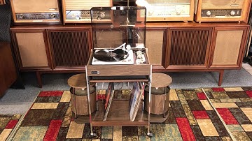 Zenith Z565 Circle Of Sound Stereo Record Player with Cart