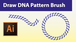 Draw DNA Pattern Brush in Adobe Illustrator (2020) | Illustrator for scientists | Graphical abstract