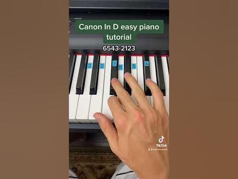 Canon In D Intro easy piano tutorial! - YouTube