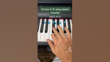 Thumbnail of Canon In D Intro easy piano tutorial!