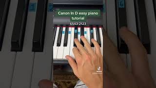 Canon In D Intro easy piano tutorial!