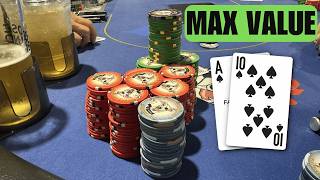 When To Overbet TO Ensure Max Value  -  Kyle Fischl Poker Vlog Ep 261
