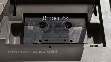 Tascam Portastudio filmado con Bmpcc 6k