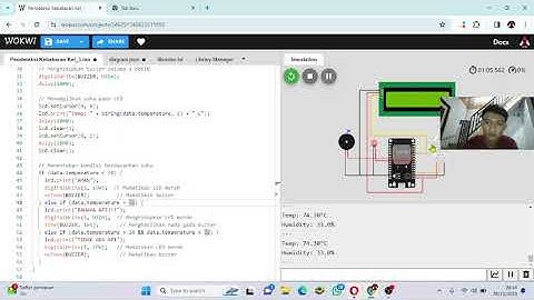Project Wokwi tentang Pendeteksi Kebakaran