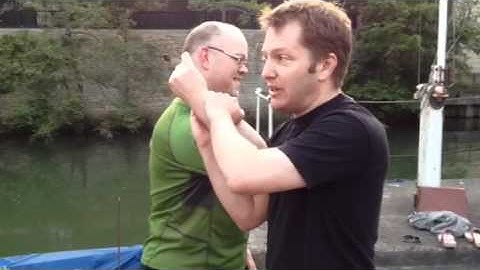 Push hands - Wipe to Chicken wing + AARG!