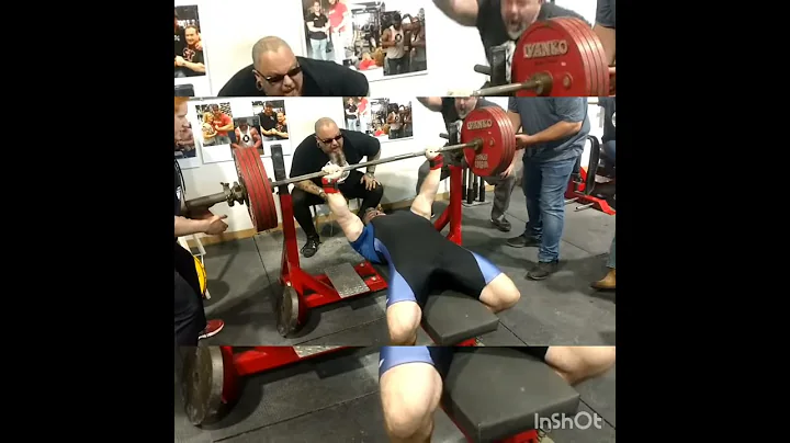 507.5lb bench press @198lbs Bradley McClure