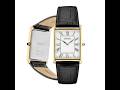 Seiko Essentials Men's Gold Tone Leather Rectangular Watch Review - Pros & Cons - SEIKO SWR052