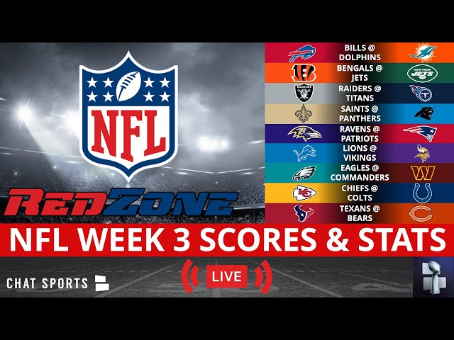 NFL Week 3 RedZone Live Streaming Scoreboard, Highlights, Scores, Stats,  News & Analysis 