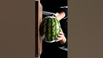 ASMR Watermelon cutting with Katana by Ninja #trending #viral #shorts #asmr #food #youtubeshorts