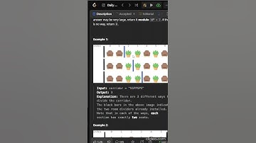 2147. Number of Ways to Divide a Long Corridor | Editorial | Leetcode #coding #trending