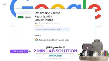 Explore and Create Reports with Looker Studio | #qwiklabs | #gsp409