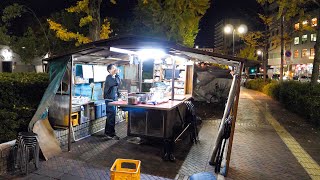 The Process of Putting Together a Food Stall To Serving a Bowl of Ramen | Street Food in Japan