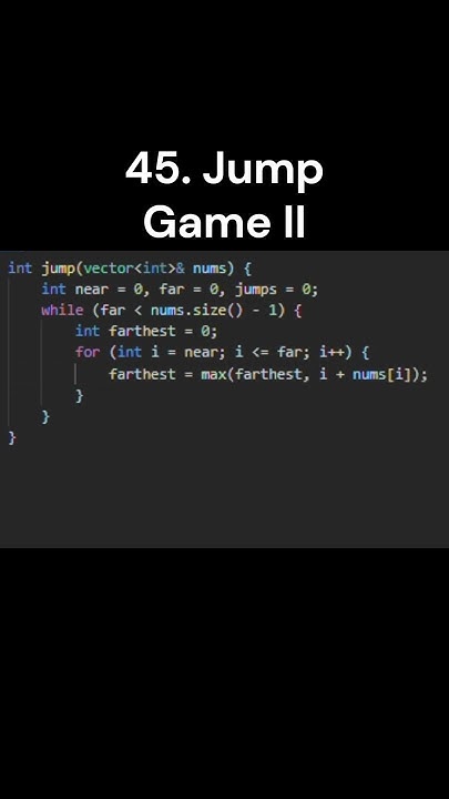 45. Jump Game II #leetcodedaily #leetcodedailychallenge # ...