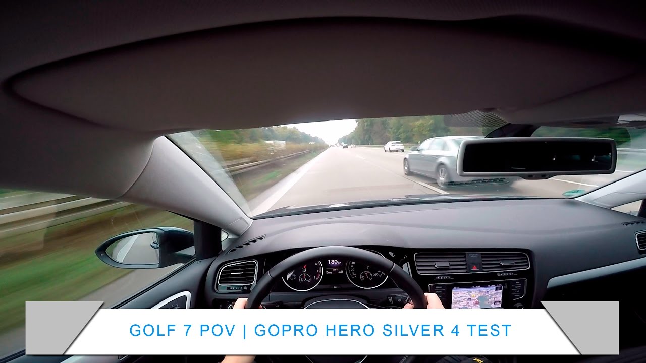 VW GOLF 7 1.4 TSI | POV AUTOBAHN | GOPRO HERO SILVER 4 TEST