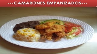 camarones empanizados crujientes (UNA DELICIA)