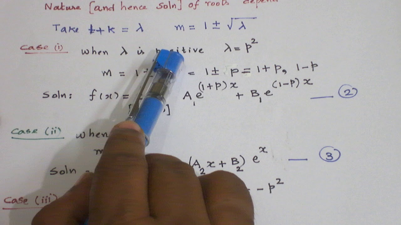 SERPERATION OF VARIABLES METHOD PROBLEM 2 - YouTube
