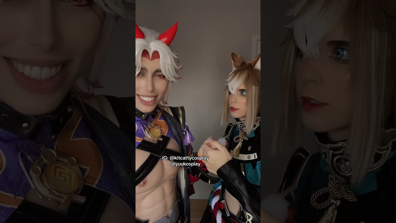 That went wrong 😳 #cosplay #cosplayer #genshinimpact #genshinimpactcosplay #aratakiitto #itto