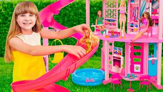 Diana Memilih Pesta Barbie Terbaik! DreamHouse vs DreamCamper Challenge