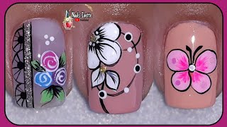 3 Diseños para uñas cortas, modelos de decoración para uñas variados, uñas cortas decoradas