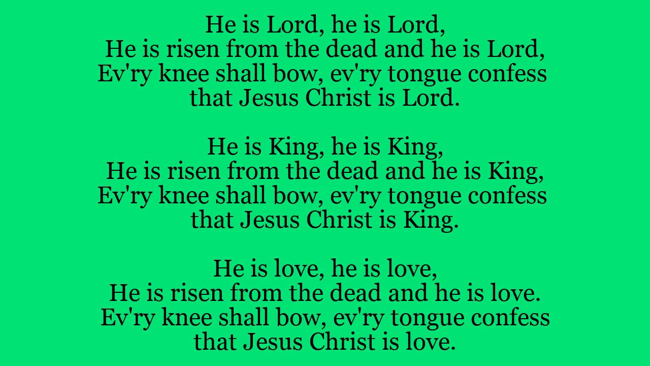 Recessional Hymn He Is Lord 21st Sunday in Ordinary Time YouTube