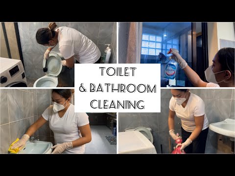 Toilet and Bathroom Cleaning ??? // Tesda Checklist