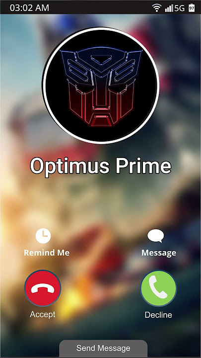 When a Optimus Prime 🤖 call, again at 3am ☎️ #smartphone #ringtone