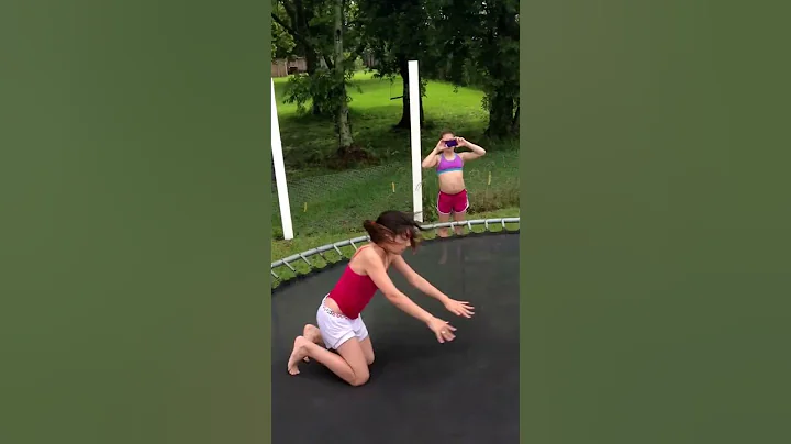 she fell off the trampoline !!